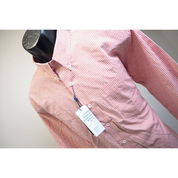 Oxford Dress Shirt Long Sleeve Plaid Classic Fit Mens Size Large NWT - Picture 3 of 8